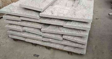 白城芝麻白蘑菇石，自然面