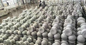 白城芝麻白圆球 石球 挡车球