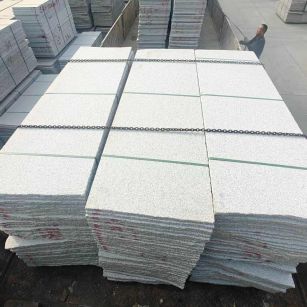 白城芝麻白毛板，石材毛板