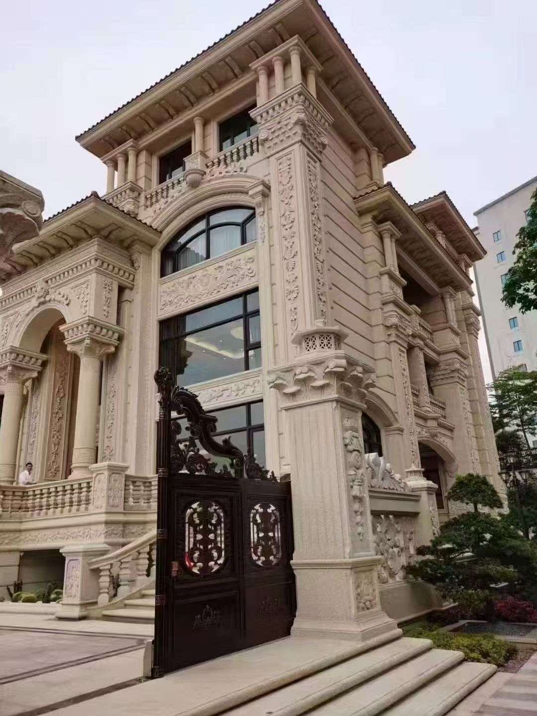 白城黄金麻别墅外墙异形定制